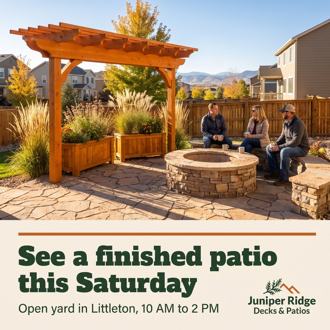 See a finished patio this Saturday