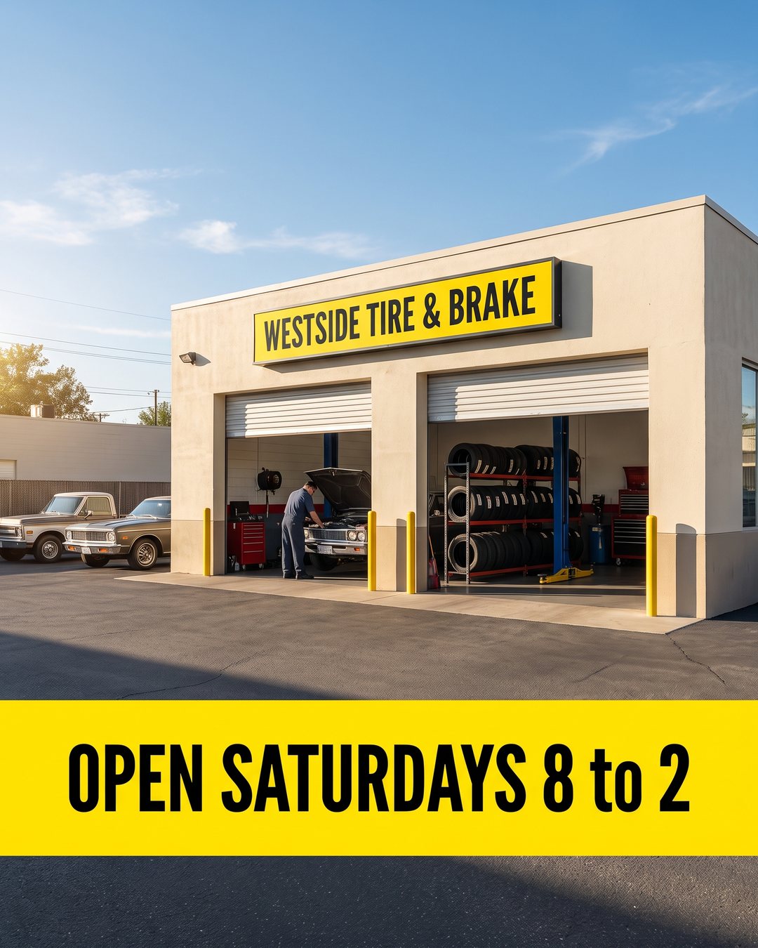 Open Saturdays 8 to 2