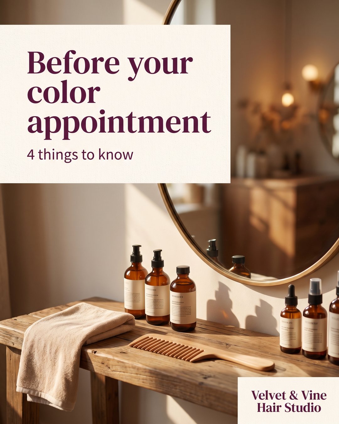 Before your color appointment