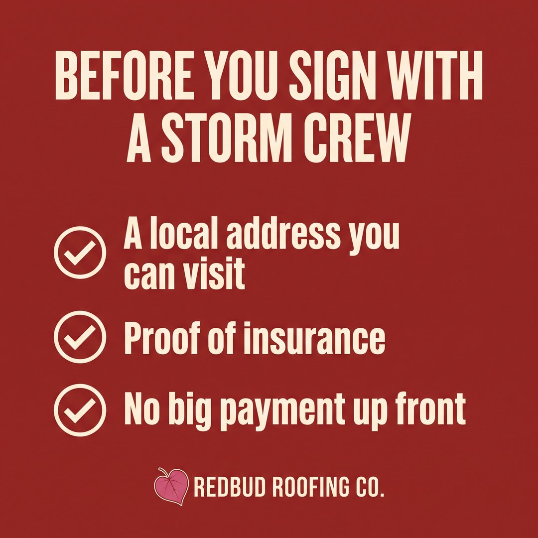 Before you sign with a storm crew