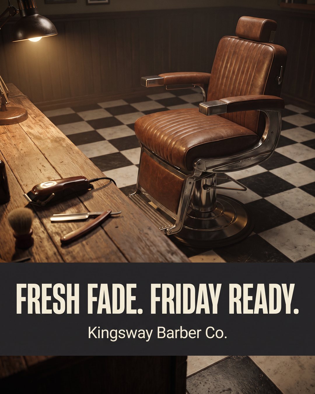 Fresh fade. Friday ready.
