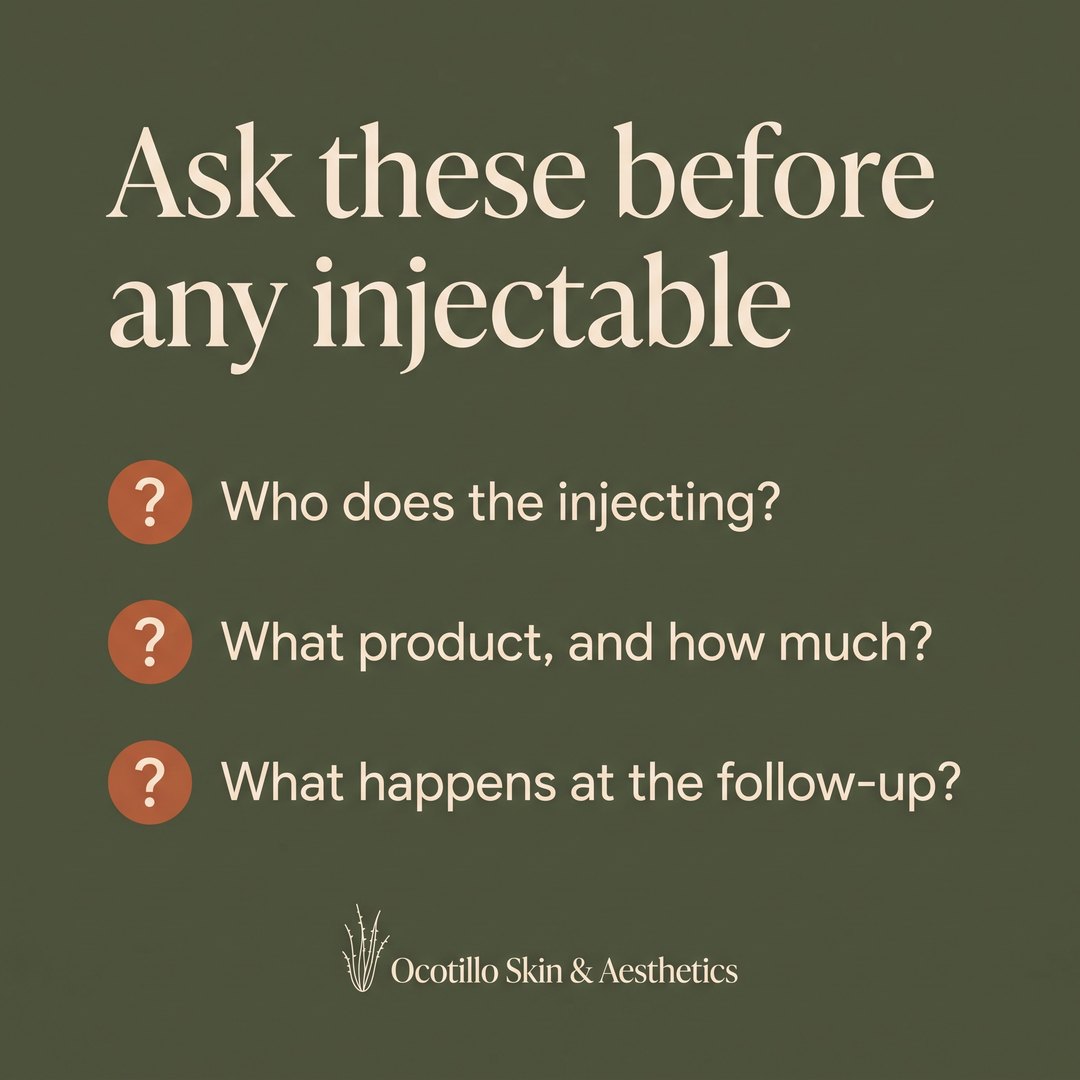 Ask these before any injectable