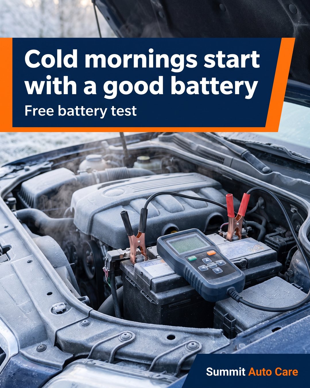 Cold mornings start with a good battery