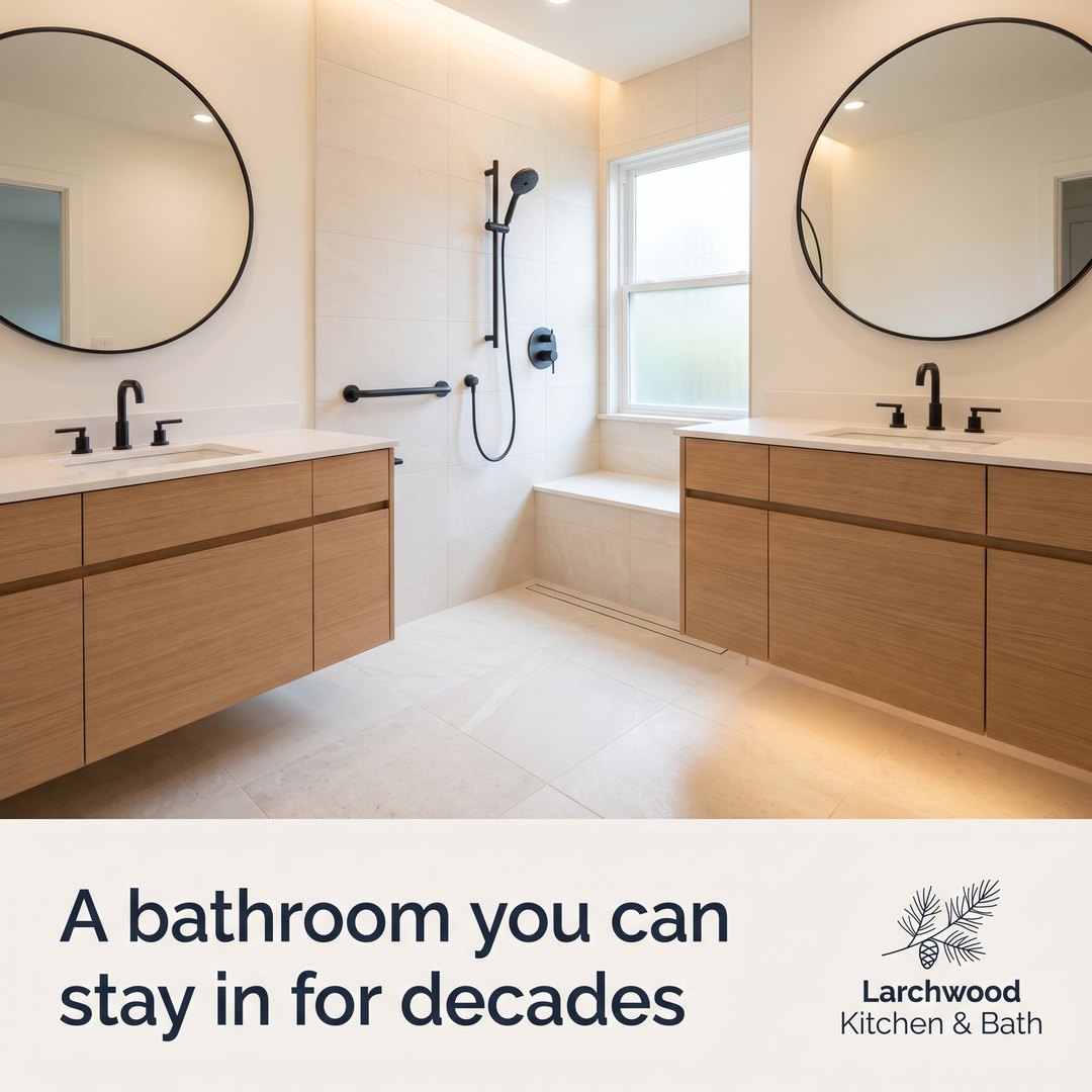 A bathroom you can stay in for decades