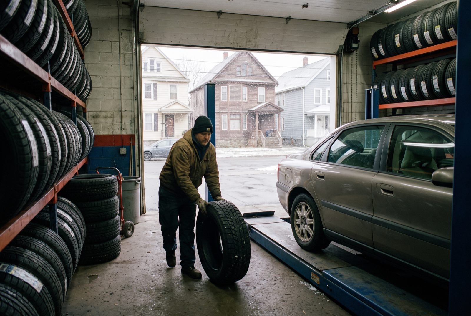 Snow tire swaps before the first-snow rush